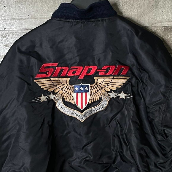 SOLD Snap-On Bomber Jacket Large - Picture 4 of 5